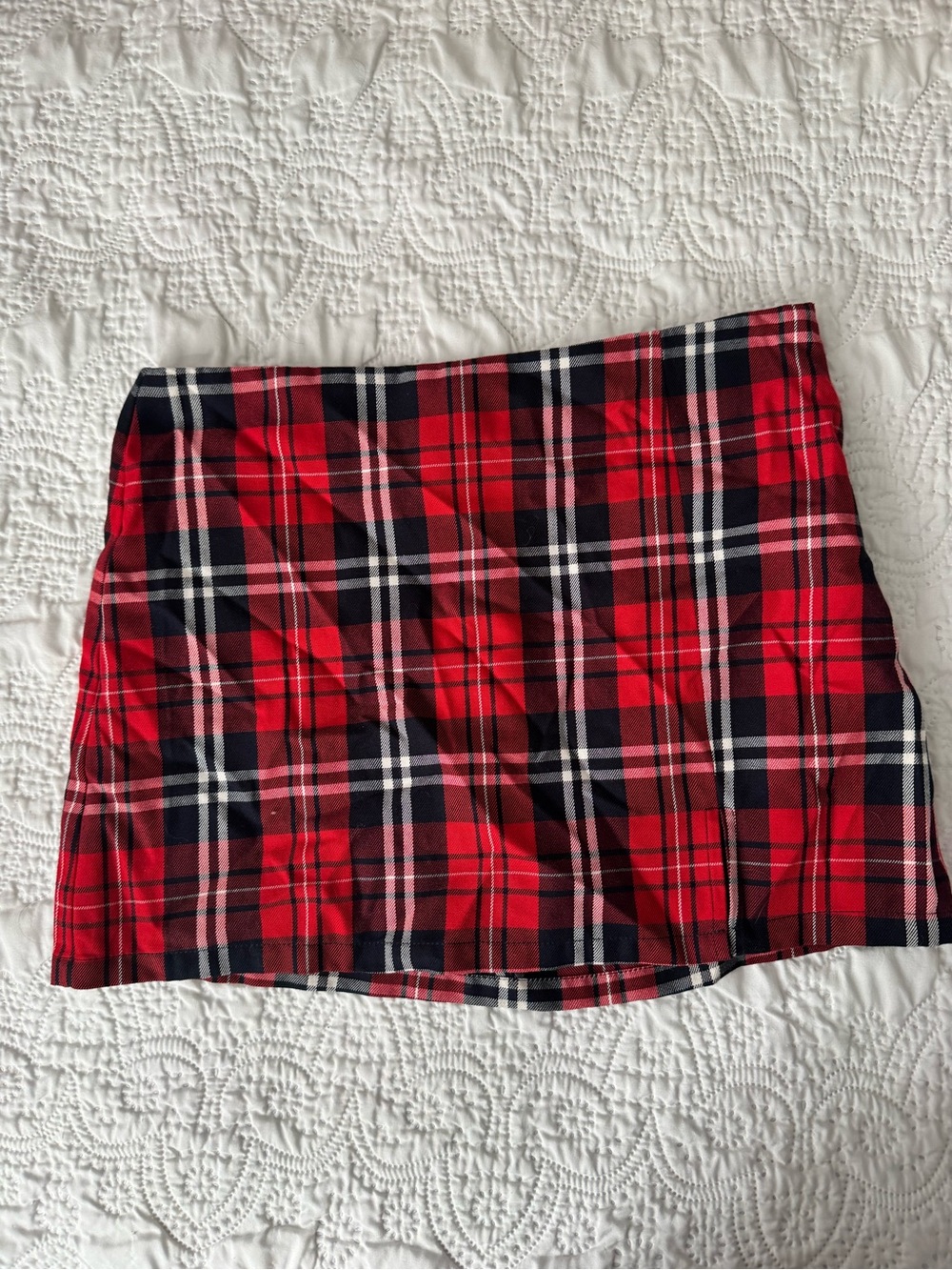 Sincerely Jules Red Plaid Mini Skirt